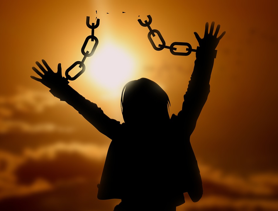 woman, chains, freedom, emotional, bondage