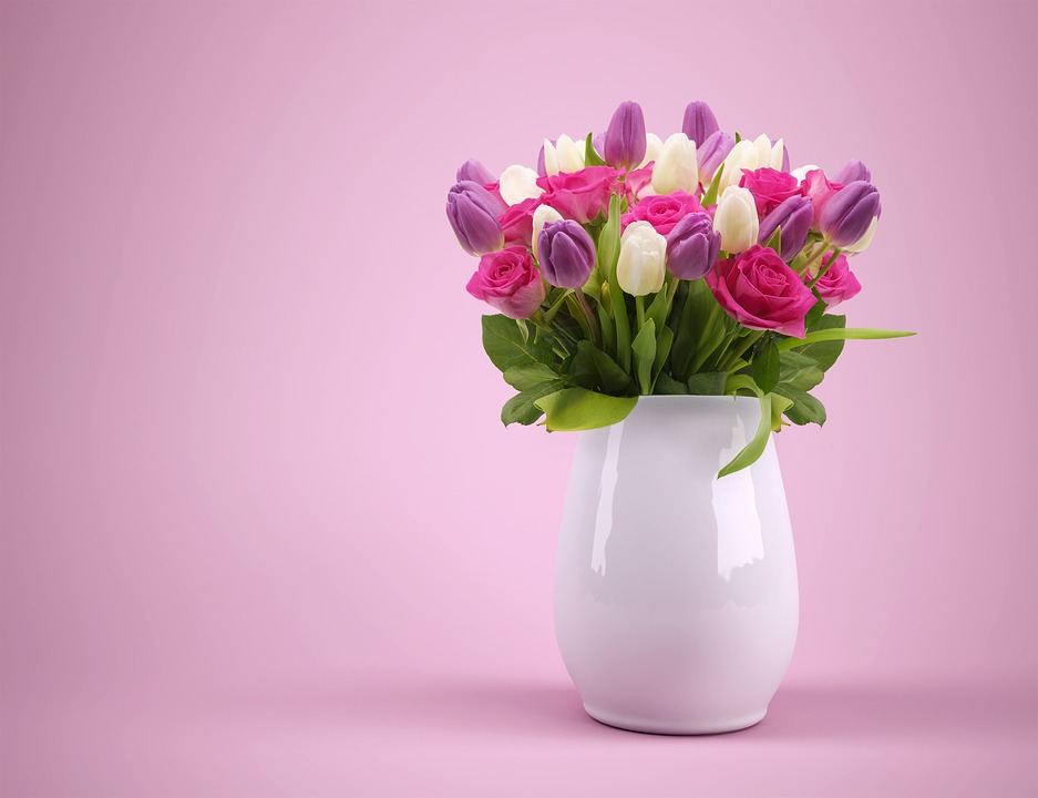 flowers, vase, joy