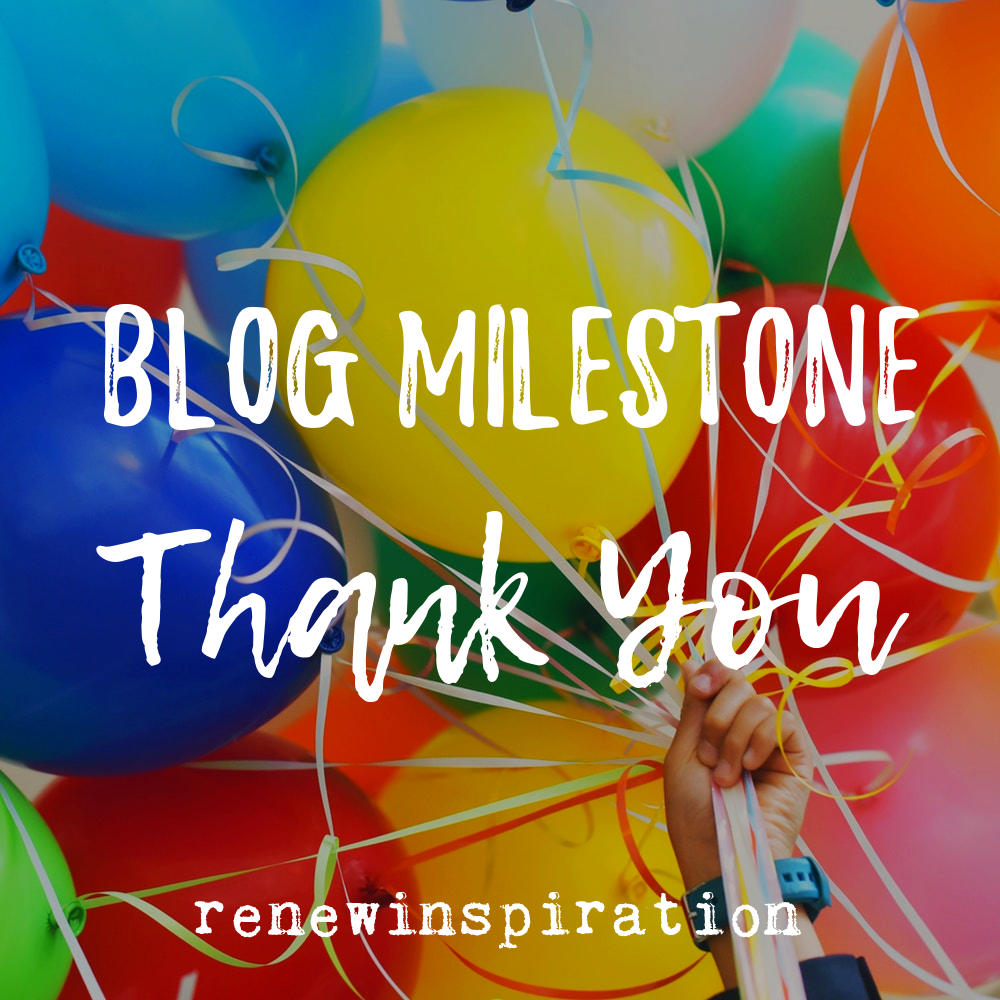 Blog Milestone, Blogging, Thank You